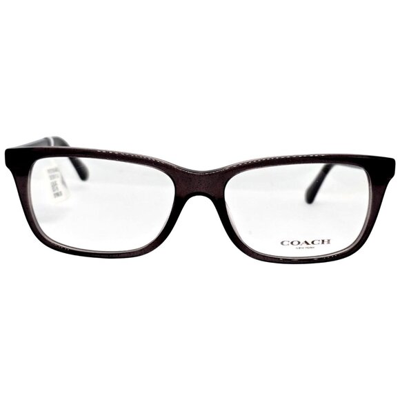 Coach Womens Optical Eyeglasses HC6138U Black Tortoise Rectangular Frame 52mm - Picture 1 of 7